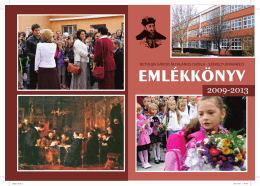 Emlékkönyv 2009-2013 - Bethlen Gabor Altalanos Iskola weblapja