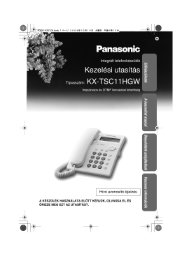 Panasonic KX-TSC11HGW használati utasítás