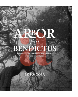 2013 – Almanach – Arbor fuit benedictus