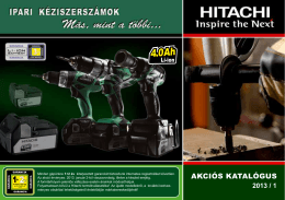 Hitachi Power Tools - Akciós katalógus 2010-1