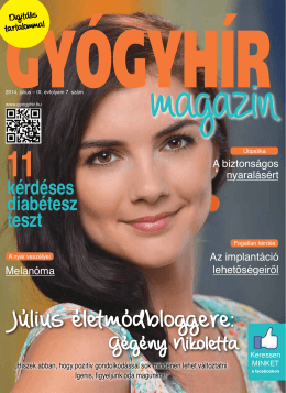 2014. július - Gyógyhír Magazin