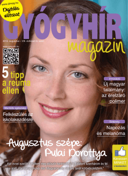 2013. augusztus - Gyógyhír Magazin