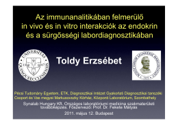 Prof. Dr. Toldy Erzsébet