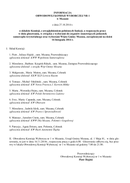 Program pierwszego posiedzenia Komisji ds. Dydaktyki i Nauki PSS