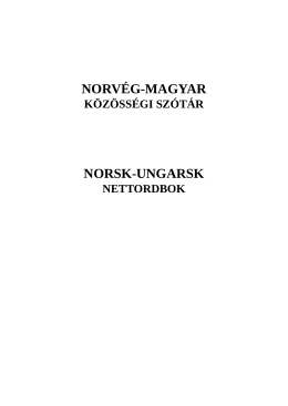 Norsk – Ungarsk Ordbok