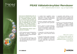 PEAS Vállalatirányítási Rendszer