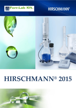 HIRSCHMANN® 2015 - Forr