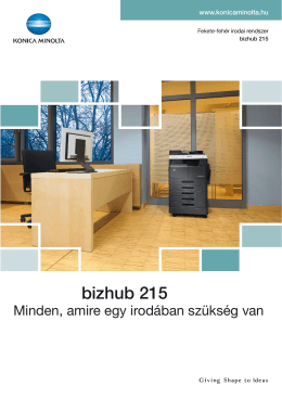 bizhub 215 - Konica Minolta Selection