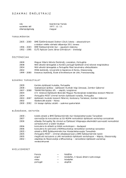 cv szentirmai / magyar - pdf