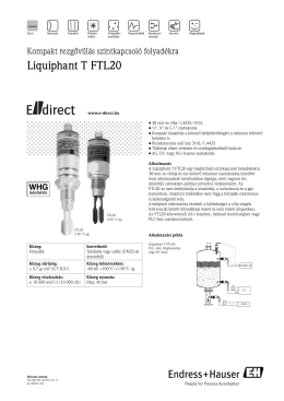 Liquiphant T FTL20 - E