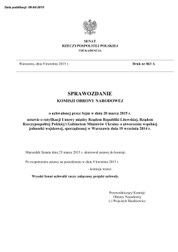 druk nr 863 A - Senat Rzeczypospolitej Polskiej