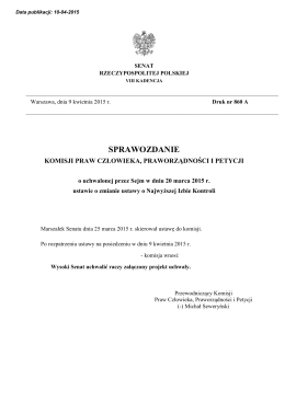 druk nr 860 A - Senat Rzeczypospolitej Polskiej