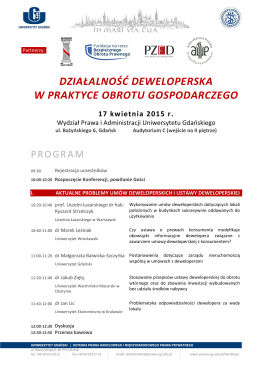 program - Uniwersytet Gdański