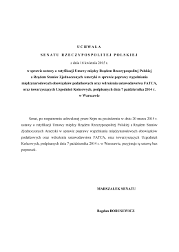 Uchwała Senatu RP do druku nr 862 - Senat Rzeczypospolitej Polskiej