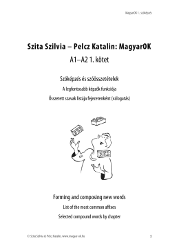 Szita Szilvia – Pelcz Katalin: MagyarOK A1–A2 1. kötet - magyar
