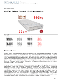 Ceriflex Selena Comfort 22 vákuum matrac