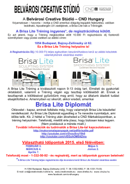 Brisa Lite Diplomát - Belvárosi Creative Stúdió