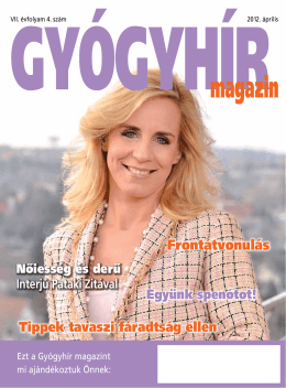 2012. április - Gyógyhír Magazin