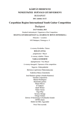 pdf formátumban - Carpathian Region International Youth Guitar
