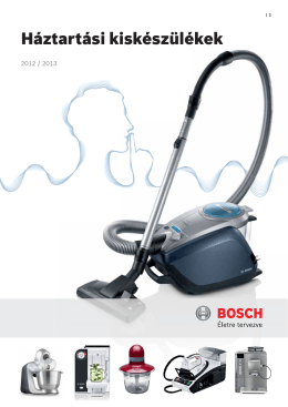 Bosch kisgép katalógus 2012-2013