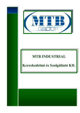 Megtekintés - MTB Industrial Kereskedelmi és Szolgáltató Kft.