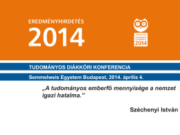 A TDK konferencia 2014 díjazott hallgatóinak névsora (pdf)