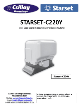 Starset-C220Y - Csillag garázskapu