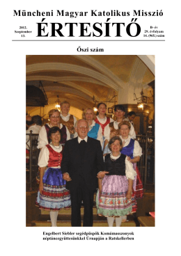2012 ősz - Magyar Katolikus Misszió München