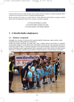 V fejezet _Futsaltechnikai alapok