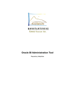 Oracle BI Administration Tool