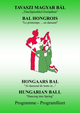 TAVASZI MAGYAR BÁL HUNGARIAN BALL BAL