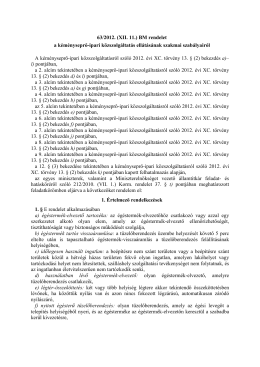 63/2012. (XII. 11.) BM rendelet a kéményseprő-ipari