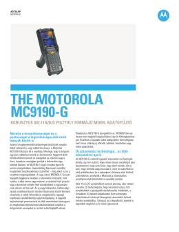THE MOTOROLA MC9190-G