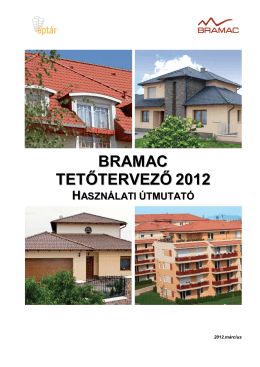 bramac tetőtervező 2012 használati útmutató