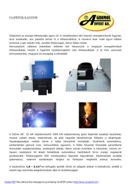 Apritek kazanok.pdf - AGROMOL INVEST Kft