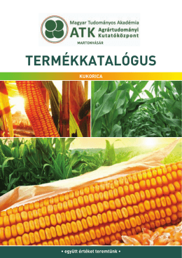 Kukorica fajtakatalógus 2014