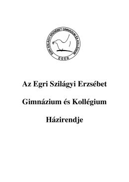 Iskolai Házirend (PDF dokumentum)