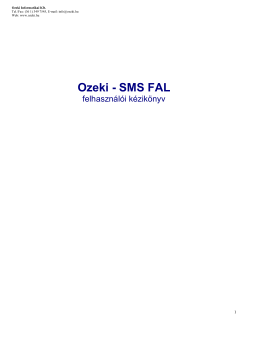 Ozeki - SMS FAL - Ozeki SMS Server