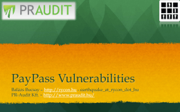 PayPass Vulnerabilities