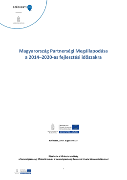 Magyarország Partnerségi Megállapodása a 2014–2020