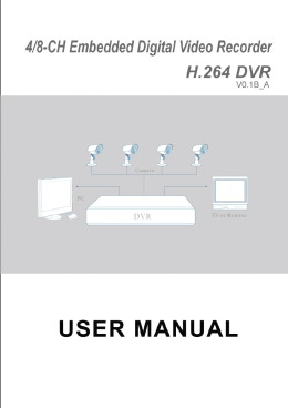 1 4 / 8-channel Embedded Digital Video Recorder