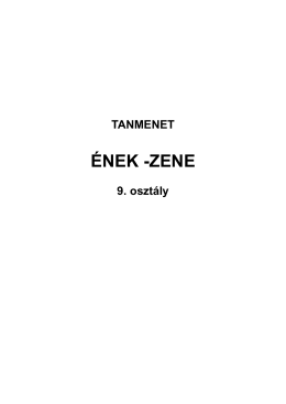ÉNEK -ZENE