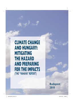 CLIMATE CHANGE AND HUNGARY: MITIGATING THE HAZARD