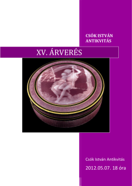 XV. Kamara auction (download pdf)