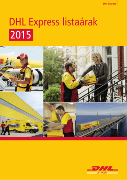 DHL Express listaárak 2015