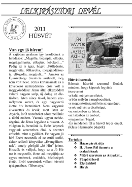 2011. Húsvéti újság