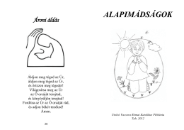 Alapimádságok imafüzet 2012 PDF formátumban