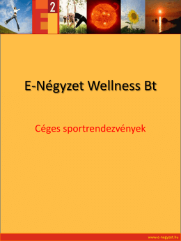 E-Négyzet Wellness Bt - E