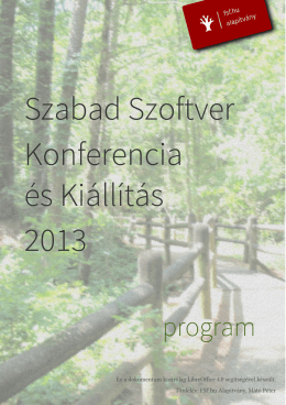 innen - Szabad Szoftver Konferencia és Kiállítás 2013, Budapest