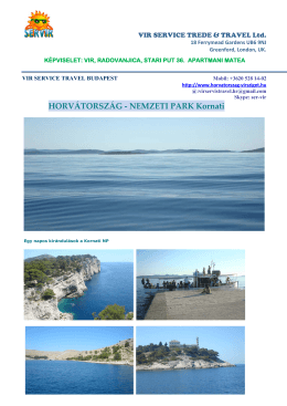 kornáti szigetek - horvatorszag